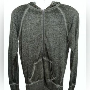 Green casual zip up size xs